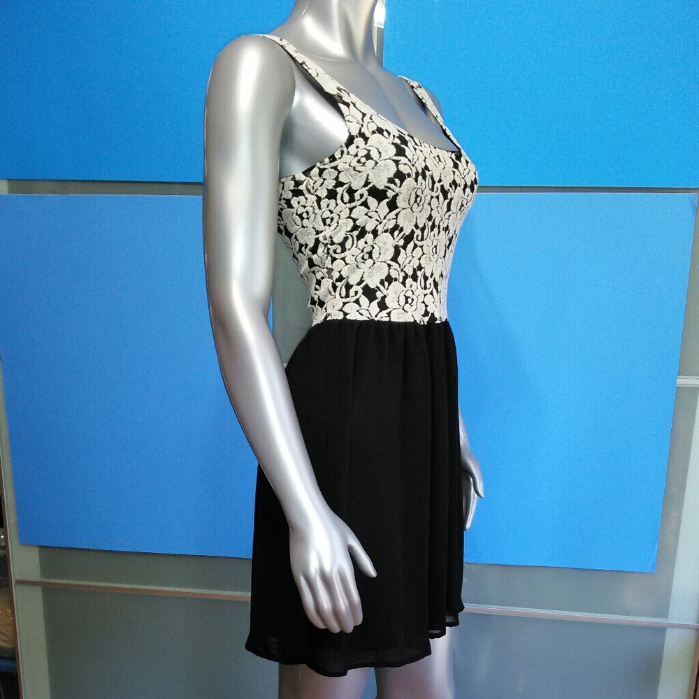 CUTE (by Daisy) • Svelte Lace Chiffon Dress / (M)